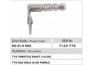 7123-770 Gaz Kolu (+0.05 farklı)